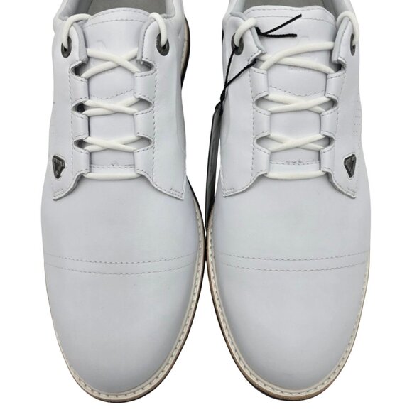 NEW Cuater Golf Shoes Mens 11.5 Travis Matthew Legend White Leather Waterproof - Picture 2 of 16